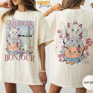 Retro Disney The Aristocats Bonjour since 1970 Shirt, The Aristocats Shirt, Marie Cat Shirt, Disney Family Vacation Shirt, Disney Girl Shirt