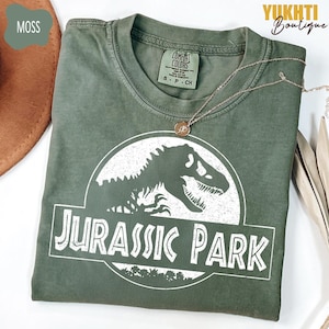 Comfort Colors® Jurassic Park Shirt, Vintage Dinosaur Tee, Retro Movie Graphic Tee, Jurassic Park Fan Gift, 90s Dino T-shirt