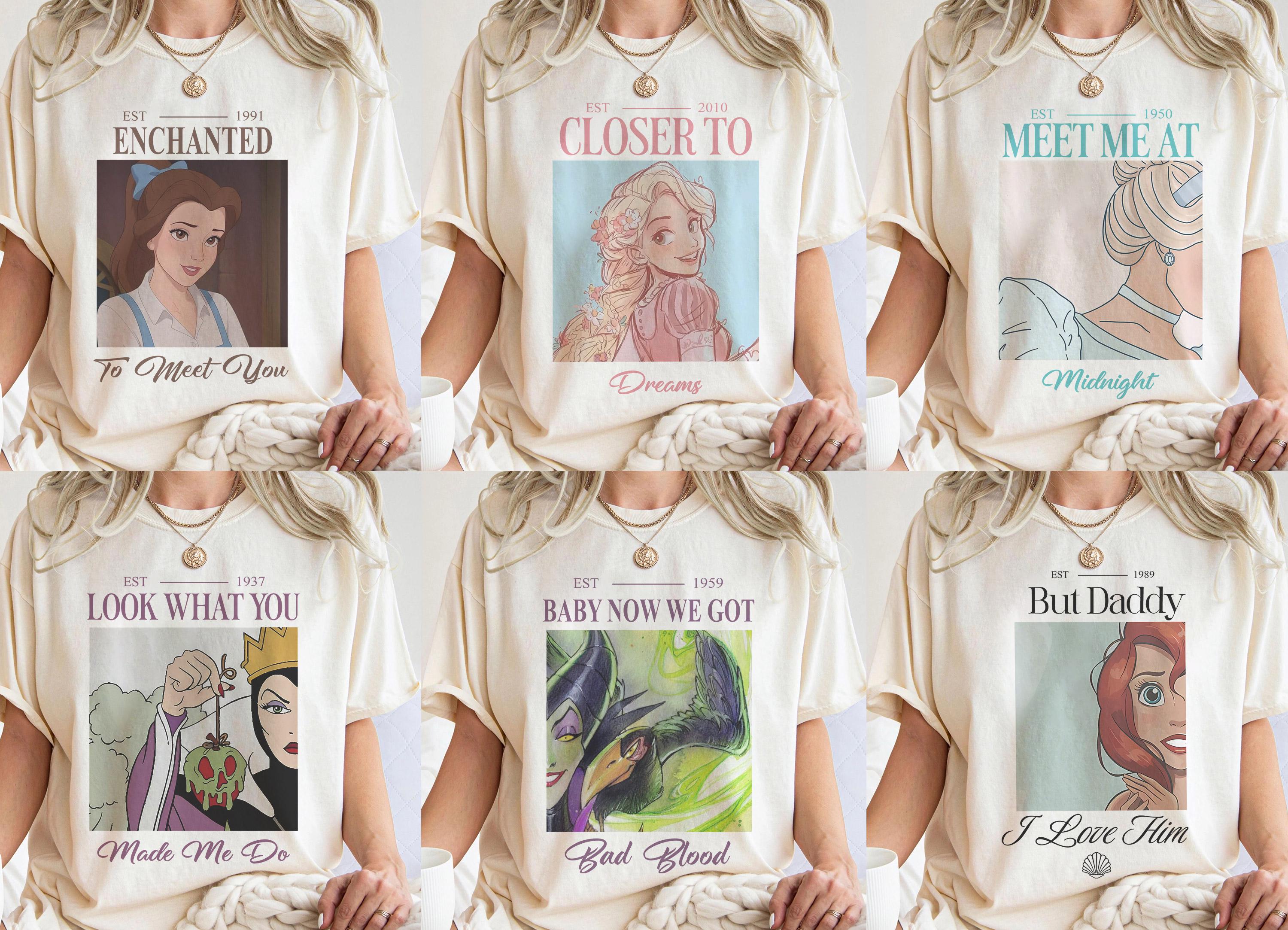 Vintage Disney Princess Shirts, Meet Me At Midnight Cinderella Shirt, But Daddy I Love Him Shirt, Walt Disney World Shirt, Magical Parks Tee