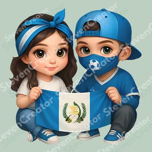 Cool Bear with Guatemala Flag PNG, Fashion-Inspired Digital Design, Cute Guatemala Pride Graphic, Streetwear Style Sublimation Download
