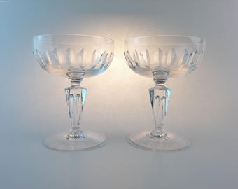 Stuart Crystal Hampshire Coupe Tall Sherbert Glasses