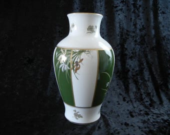 Vintage Limited Edition Vase The Noble Orchid by OKURA OF JAPAN 1978