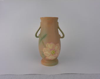 Weller Two Handled Urn  Wild Rose Vintage