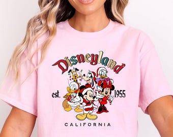 Disneyland Est 1955 Shirt: Disneyland California Shirt, Disneyworld Trip Shirt, Disneyland Shirt, Mickey and Friends Shirt, Xmas Disney Tee