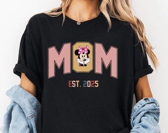 Comfort Colors Disney Minnie Mom Est. 2025 Shirt, Disney Family Vacation Shirt, Disney Family Matching , Disney Mom Shirt, Disney Trip Shirt