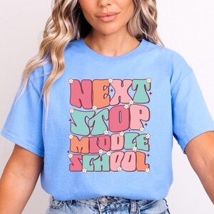 Funny Middle School Tee: Next Stop 7th Grade - Student Shirt