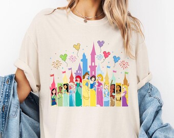 Comfort Colors Disney Princess Castle Shirt, Disney Vacation Tee, Princess Shirt, Disney Castle Tee, Princess Gift, Princess Castle Shirt