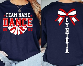 Custom Dance shirt, Personalized Gift For Dance, Dance Mom shirt, Custom Named Dance Team Shirt, Dance Competition shirt, Dance crew Tee