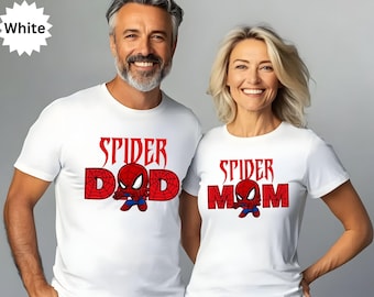 Custom Family Spider Shirt, Family Matching Shirts, Spider Dad, Spider Mom Shirt, Marvell Family Tee, Spider Family Party Tee, Birthday Gift