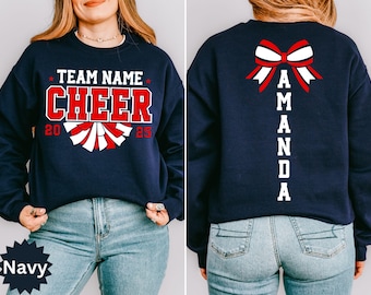 Custom Cheer Team Sweatshirt: Personalized Cheerleader Gift Hoodie