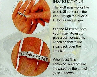 Ring Sizer - ring size finder, multisizer, FREE shipping within the US.