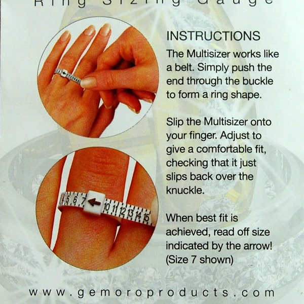 Ring Sizer - ring size finder, multisizer, FREE shipping within the US.