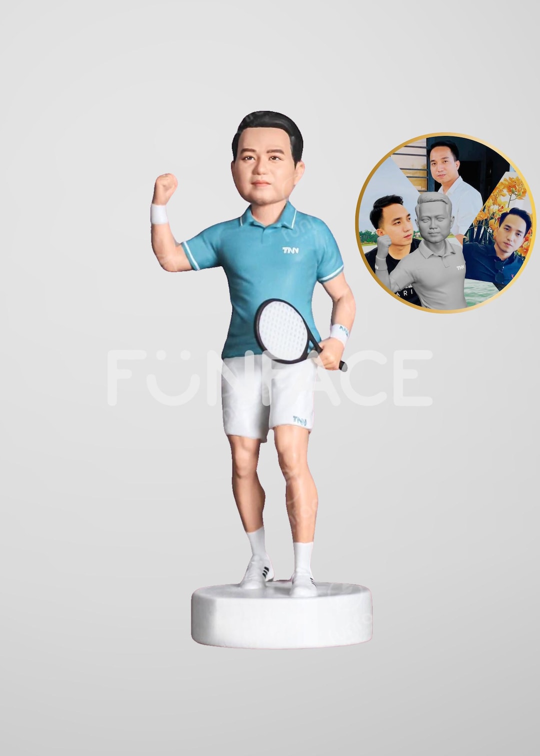 Tennis Player Bobblehead - Custom Tennis Gift Figurine Doll main image 0