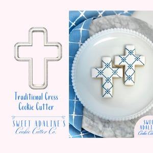 Traditional Cross Cookie Cutter – Religious Christian Cookie – Communion, Confirmation, Baptism Favor – Christian Cookie – Bible Study Treat