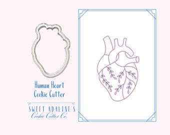 Human Heart Cookie Cutter: Halloween Baking & Anatomy Decor