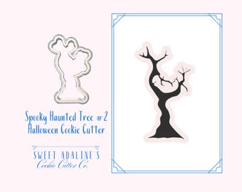 Tagliabiscotti di Halloween a forma di albero spettrale: 3 misure per dolci e lavoretti