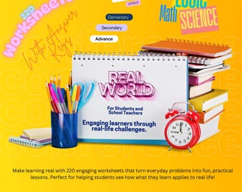 Real World Problems Worksheets with Answer Keys