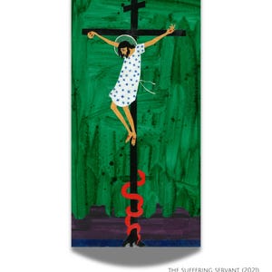 The Suffering Servant| signed print by Andrew de Sa | Crucifixion, Sacred Art, Liturgical Art, Catholic Art, Western Iconography, Cosmic Art