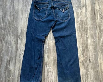 80年代 リーバイス 517 フレアデニム　ダメージジーンズ 90s “Levi's 517” made in usa ボタン裏864 オレンジタブ 93年1