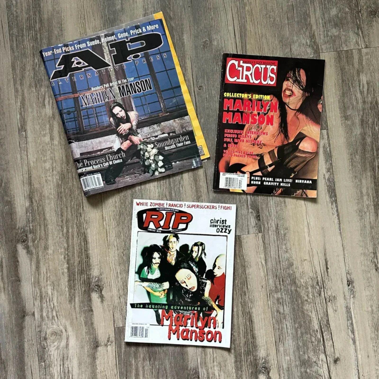 Circus Magazine　MARILYN MANSON ロックマガジン Circus Magazine MARILYN MANSON ロックマガジン 超大特価 1997