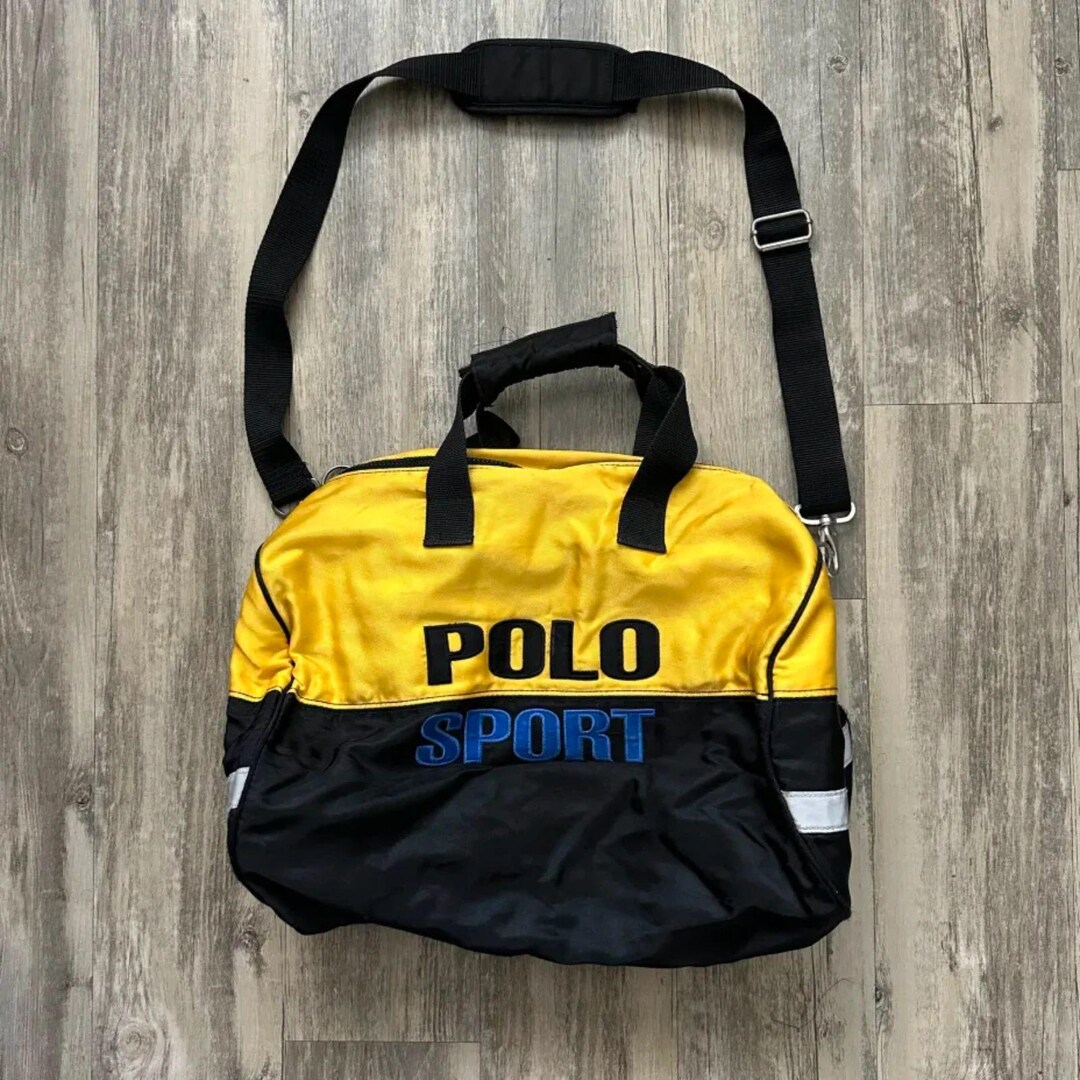 バッグ 90s Polo ralph lauren Boston travel bag RALPH LAUREN Black Watch Plaid Boston Travel Shoulder Bag