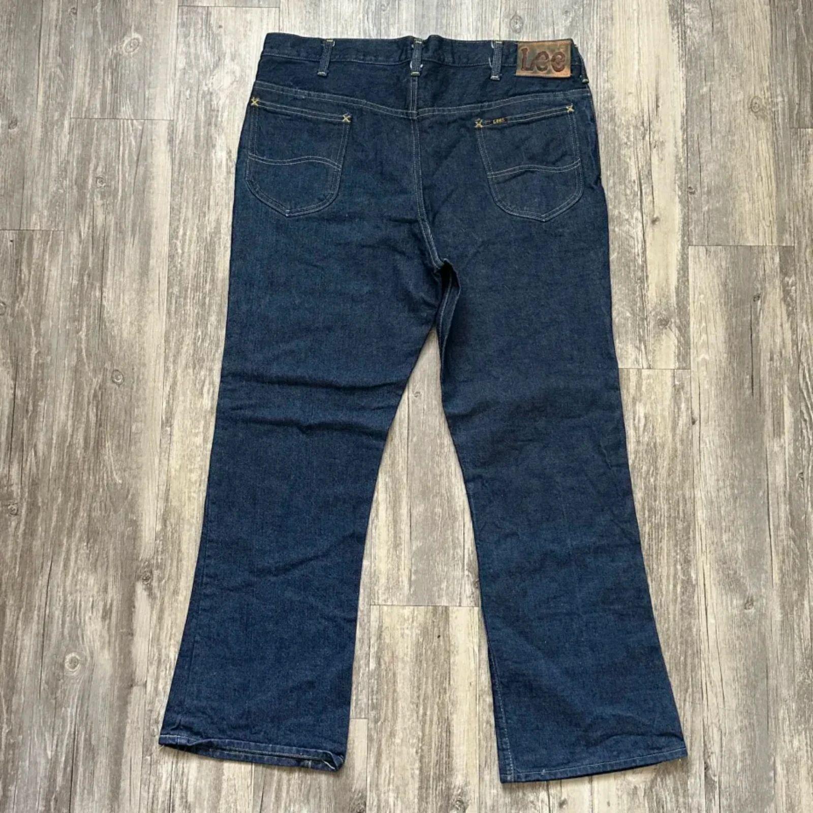 70'S  Lee  ぽん!!! 70's Lee RIDERS コットンサテンパンツ モカブラウン 実寸(28.5