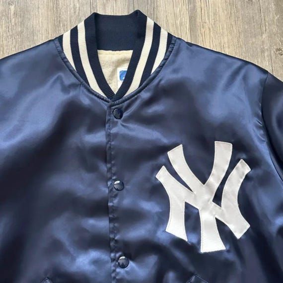 Vintage 80s Felco NY New York Yankees Satin Bomber Jacket