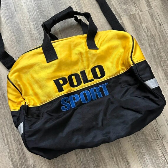 バッグ 90s Polo ralph lauren Boston travel bag RALPH LAUREN Black Watch Plaid Boston Travel Shoulder Bag