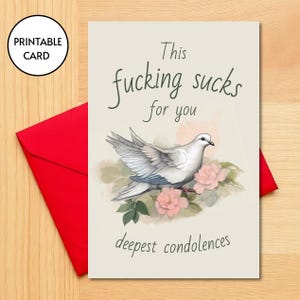 C'est nul pour vous - carte de sympathie, drôle, irrévérencieux, ironique, original, hors couleur, carte 6 x 4 humour noir