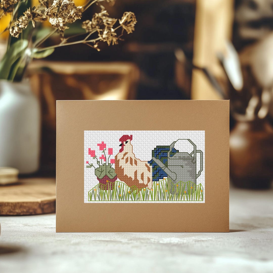 Cottage Garden Mini Cross Stitch Pattern - Etsy