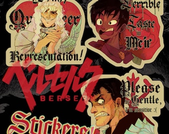 BERSERK Sticker Pack: Fan-Made Glossy Stickers