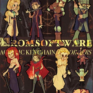 FROMSOFTWARE Acrylic Charm [PREORDER] — Bloodborne | Dark Souls | Elden Ring