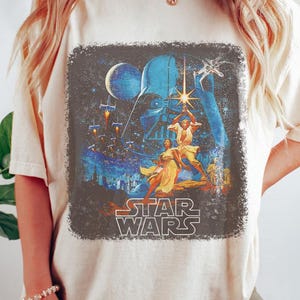 Vintage Disney Star Wars Shirt, Star Wars Shirt, Starwars Disney Trip 2025 Shirt, Disney Family Shirts, Star Wars A New Hope Faded Shirt