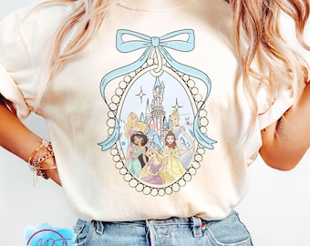Koszulka z księżniczkami, Koszulka z księżniczką w stylu vintage, Koszulka z motywem wakacyjnym, Koszulka z motywem rodzinnej wycieczki, Magiczne królestwo, Plik cyfrowy, Koszulka z księżniczką, Zamek rodzinny