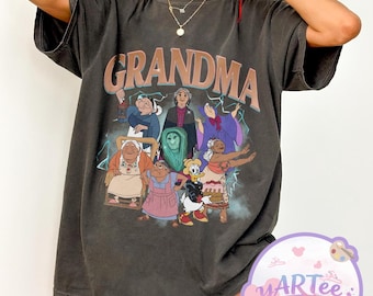 Camiseta Disney Grandma Fa Tala Coco Alma, Camiseta del Club de Abuelas Geniales, Camiseta Retro de Hada Madrina, Regalo del Día de la Madre, Viaje Familiar a Disneyland