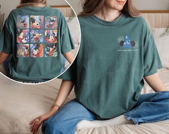 Vintage Walt Disney Fantasy Comfort Farben Shirt, Disney Kinder Shirt, Retro Mickey Fantasia Shirt, fantastische Shirts, Fantasia Mickey Shirt