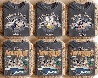 Disney Cruise 2025 Shirt, Double Sided Disney Cruise Tee, Custom Family Vacation Shirt, Disney Fantasy Magic Treasure Cruise Matching Shirt