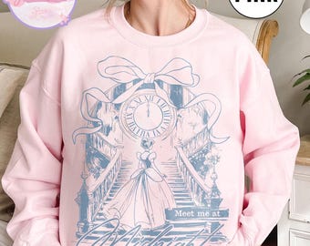 Meet Me At Midnight Cinderella Shirt, Disney Princess Tee, Magic Kingdom Shirt, Cinderella Castle T-shirt, Disney Girl Trip Shirt