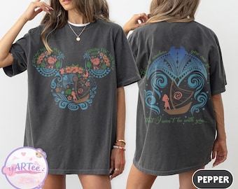 Camiseta de Moana de Disney, camiseta "Come What May I Know The Way", sudadera de aventuras de Disney, camiseta de Moana con orejas de Mickey Mouse, regalo para un viaje a Disney