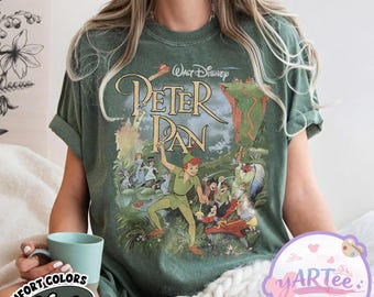 Peter Pan Tinkerbell Shirt, Vintage Disney World Trip Shirt, Disneyland Peter Pan Family Shirts, Lost Boy Never Grow Up Tee