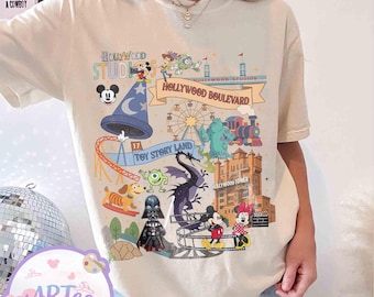 Disney Hollywood Studios Shirt, Micky und Freunde T-Shirt, Hollywood Tower of Angst Shirt, Toy Story Land Shirt, Disney World Familien Reise Top