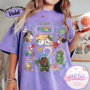 Disney Prinsessan Vaiana 2026 Filmen T-shirt med Coquette Rosett, Födelsedagströja, Matchande familjekläder för Disneyland och WDW Adventures bild 4