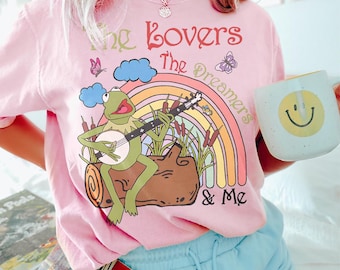 Vintage Changes Kermit the Frog Calvin Klein Parody Tee in Grey