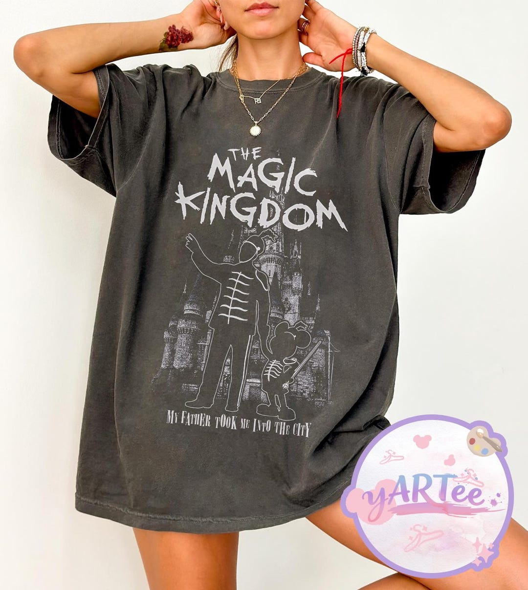Castle Rook Band The Magic Kingdom Black Parade Tee, Vintage Disney Castle Rock Band T ...