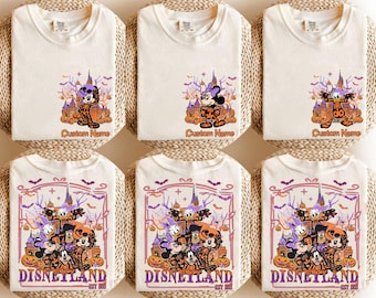 Retro Disneyland Est.1955 Halloween Shirts, Mickey's Not So Scary Party Shirt, Disney Familie Passendes Halloween Shirt, Halloween Party Shirt