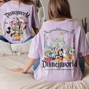 Vintage Disneyworld Est 1971 Mickey And Friends Shirt, Retro Disneyworld Trip Shirt, Disney Family Vacation Shirt, Disney Family 2025 Shirts