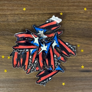 Pegatina de la bandera de Puerto Rico: Orgullo Boricua, calcomanía impermeable