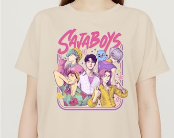 Saja Boys K-pop Demon Hunter T-shirt | Funky K-Drama Anime Tee | Soda Pop