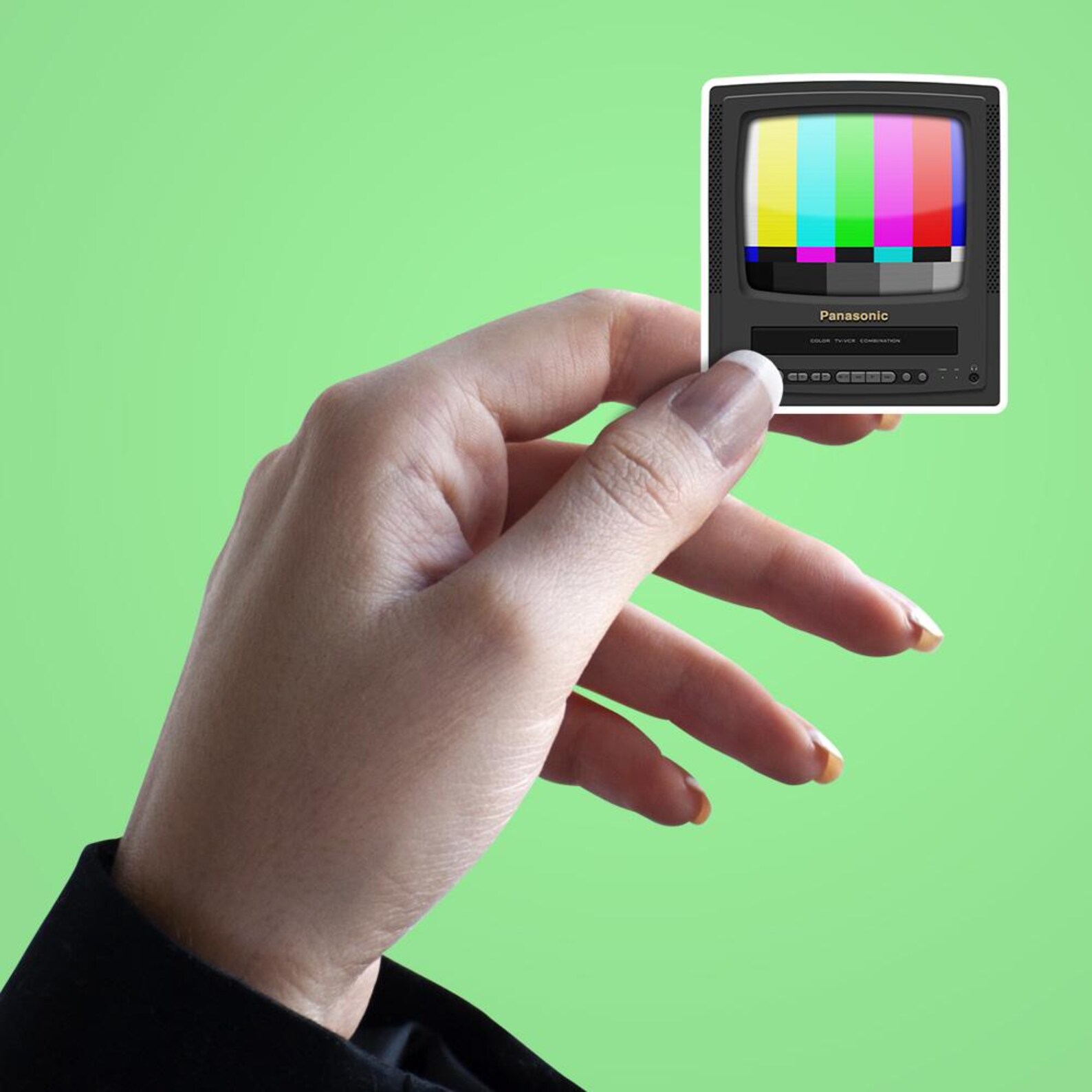 Panasonic Test Pattern 90s TV Sticker | 90s Test Pattern | Panasonic Television Vinyl Sticker ...