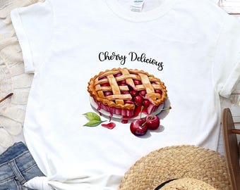 Cherry Delicious Cottage Core Shirt Coquette Cherry Pie Shirt Fruit Festival shirt Retro Graphic tshirt Gift Unisex classic tee